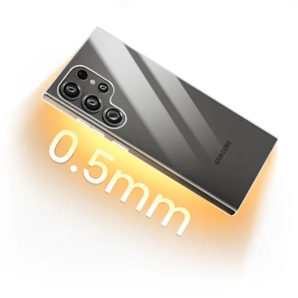Samsung Galaxy S24 Ultra 5G Şeffaf Silikon Kılıf - Görsel 5