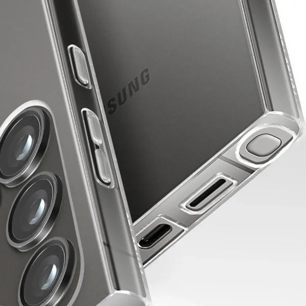 Samsung Galaxy S24 Ultra 5G Şeffaf Silikon Kılıf - Görsel 4