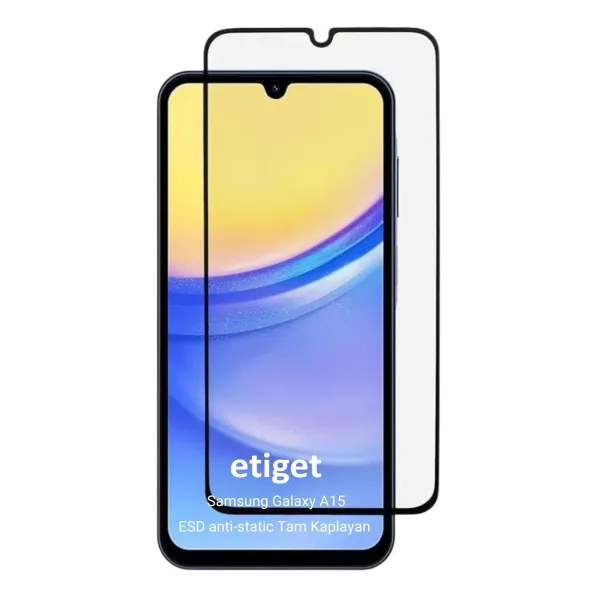 Samsung Galaxy A15 ”ESD ANTI-STATIC” Cam Ekran Koruyucu 6D GLASS
