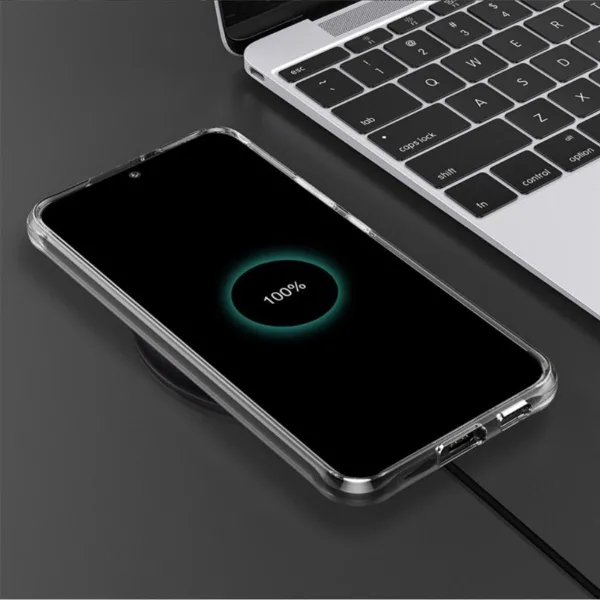 Samsung Galaxy S24 Ultra Magsafe Kılıf Şeffaf Silikon - Görsel 4