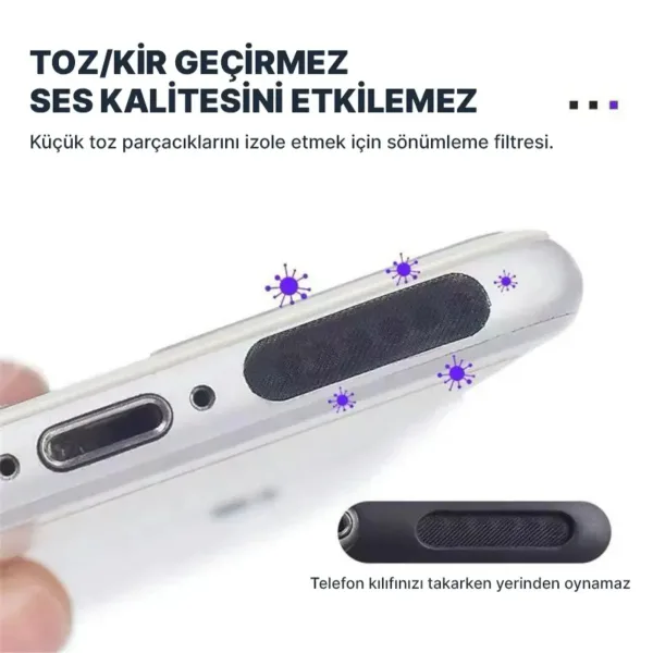 Cep Telefonu Hoparlörü Toz Geçirmez Etiket 16mm (10 Adet) - Görsel 2