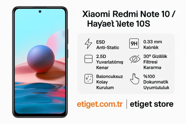 Xiaomi Redmi Note 10 / 10s Hayalet Ekran Koruyucu
