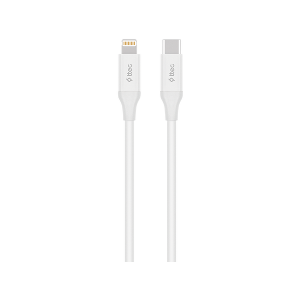 ttec USB-C to Lightning 150cm PD Destekli Hızlı Şarj ve Data Kablosu – Beyaz