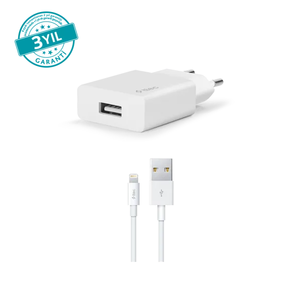 ttec SmartCharger 2.1A iPhone Şarj Aleti + Lightning Kablo
