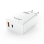 Jopus Forza 45W Hızlı Şarj Adaptörü – PD & USB-A QC 3.0 Çift Girişli, Beyaz (JO-S06)