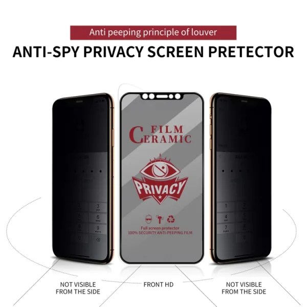 iPhone 11 Pro / XS / X Hayalet Ekran Koruyucu Seramik Mat Film - Görsel 2