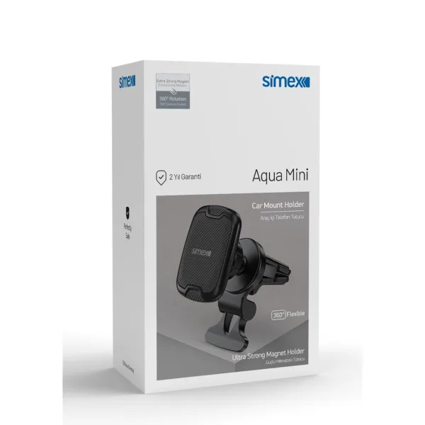 Simex Aqua Mini Mıknatıslı Araç İçi Telefon Tutucu - ST-208 - Görsel 4