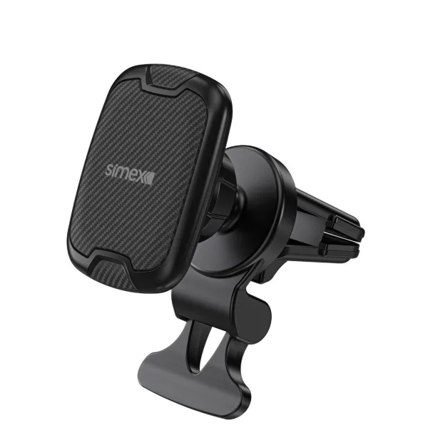 Simex ST-208 Aqua Mini Mıknatıslı Araç İçi Telefon Tutucu – 360° Dönebilen, Peteğe Takmalı, Siyah
