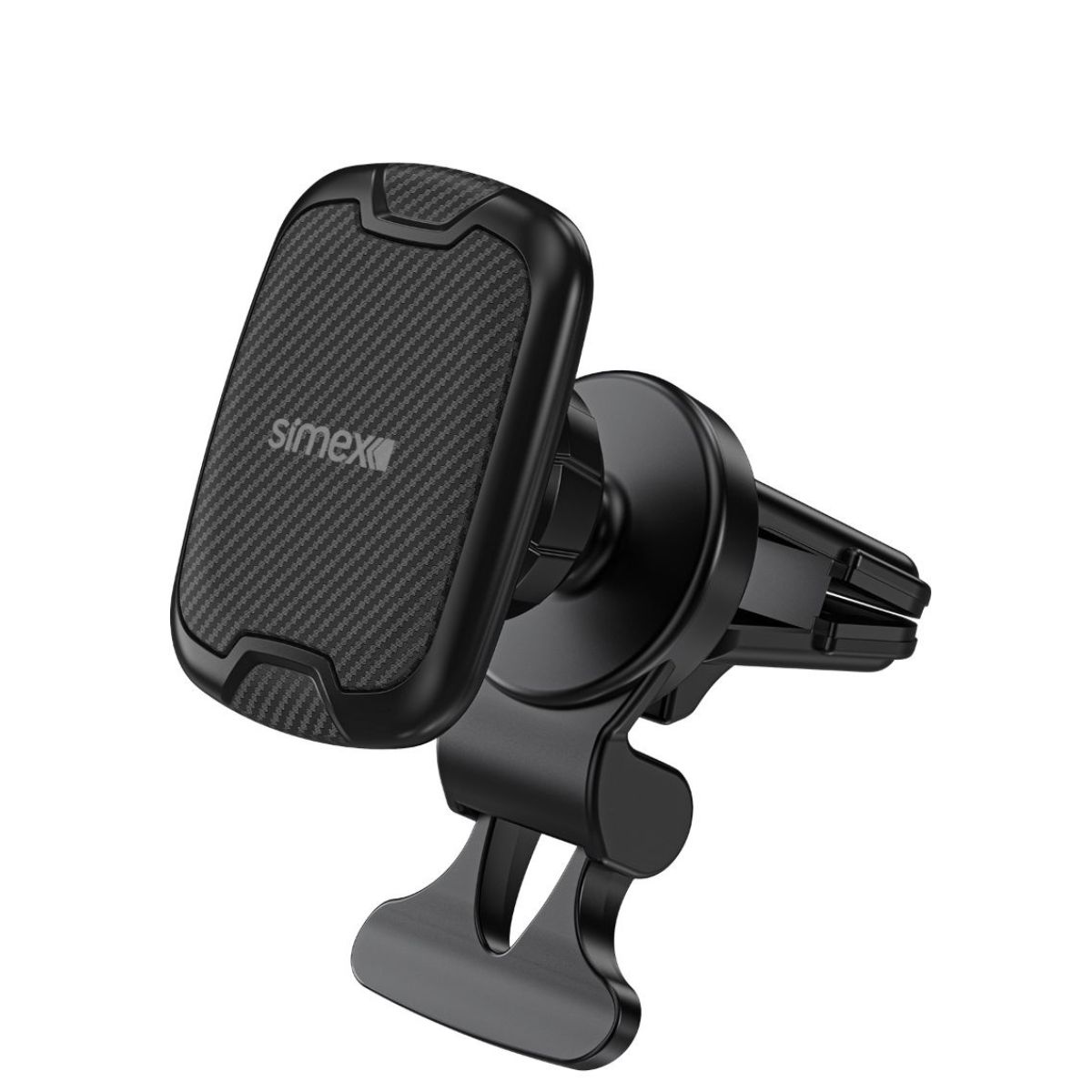 Simex ST-208 Aqua Mini Mıknatıslı Araç İçi Telefon Tutucu – 360° Dönebilen, Peteğe Takmalı, Siyah