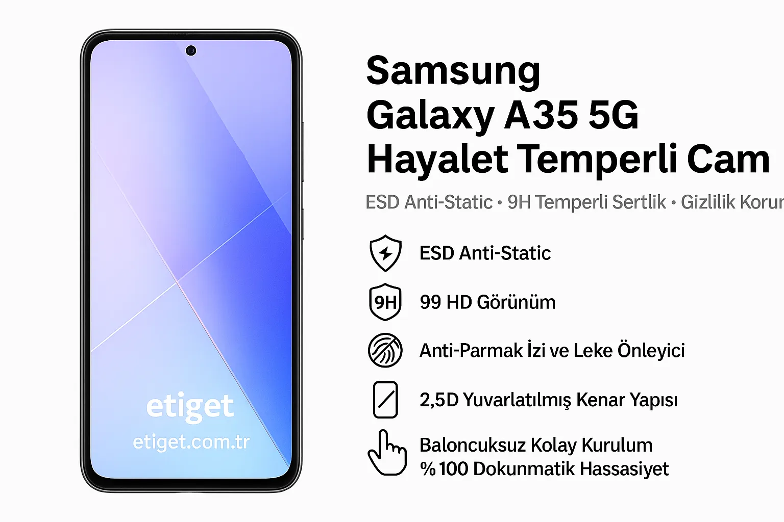 Samsung Galaxy A35 5G Hayalet Ekran Koruyucu