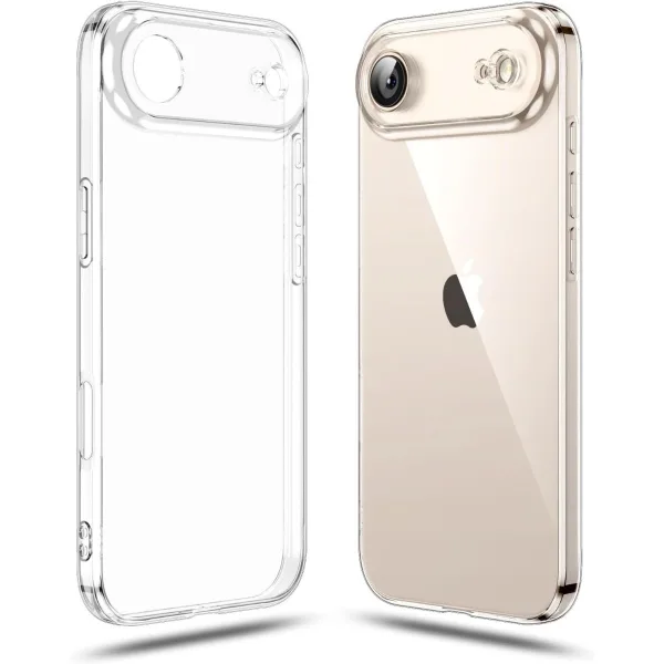 iPhone 17 Air Şeffaf Kılıf Silikon Kamera Korumalı