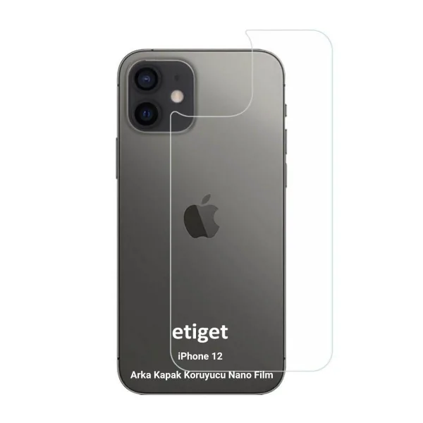 iPhone 12 Arka Kapak Koruyucu Nano Film – Ultra İnce & Esnek Yapı