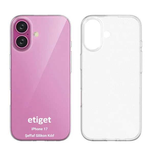 iPhone 17 Şeffaf Kılıf Silikon – Kamera Korumalı, İnce ve Dayanıklı