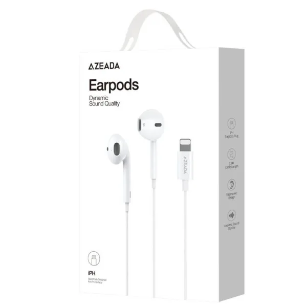 Azeada iPhone Kulaklık Lightning Mikrofonlu Kulaklık AZ-E04 - Görsel 2