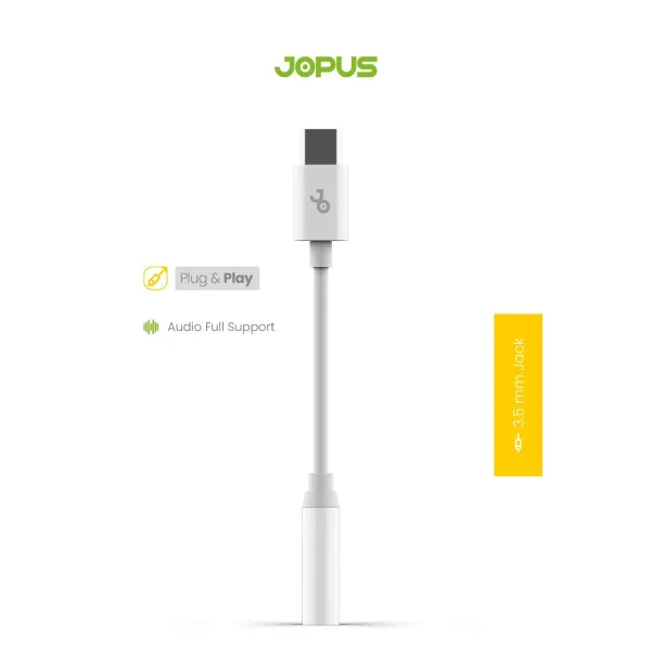 Jopus Type-C to 3.5mm Kulaklık Dönüştürücü (DAC Chip) - Görsel 2