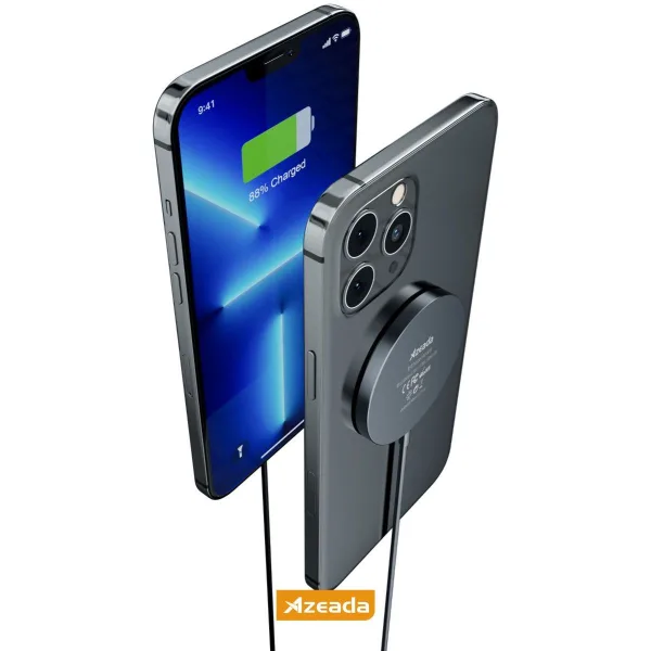 Azeada Rurı Magsafe Kablosuz Şarj Cihazı | 15W Hızlı Şarj, iPhone Uyumlu, Kompakt Tasarım - Görsel 2