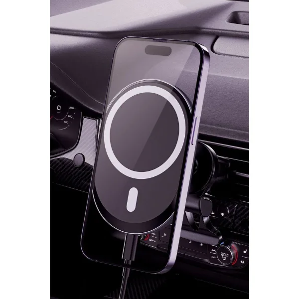 Simex Cargador 15W Magsafe Şarjlı Telefon Tutucu - Görsel 3
