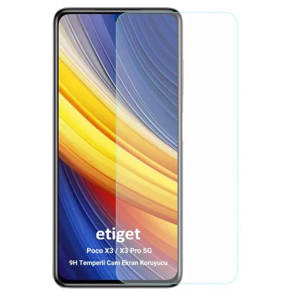 Xiaomi Poco X3 / X3 Pro Temperli 9H Cam Ekran Koruyucu