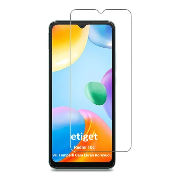 Xiaomi Redmi 10c Temperli 9H Cam Ekran Koruyucu
