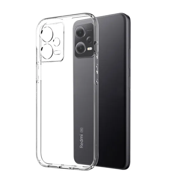 Xiaomi Redmi Note 12 Pro 5G Şeffaf Kılıf + Cam Ekran Koruyucu - Görsel 2