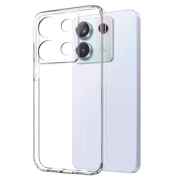 Xiaomi Redmi Note 13 Pro 5G Şeffaf Kılıf + Cam Ekran Koruyucu - Görsel 2