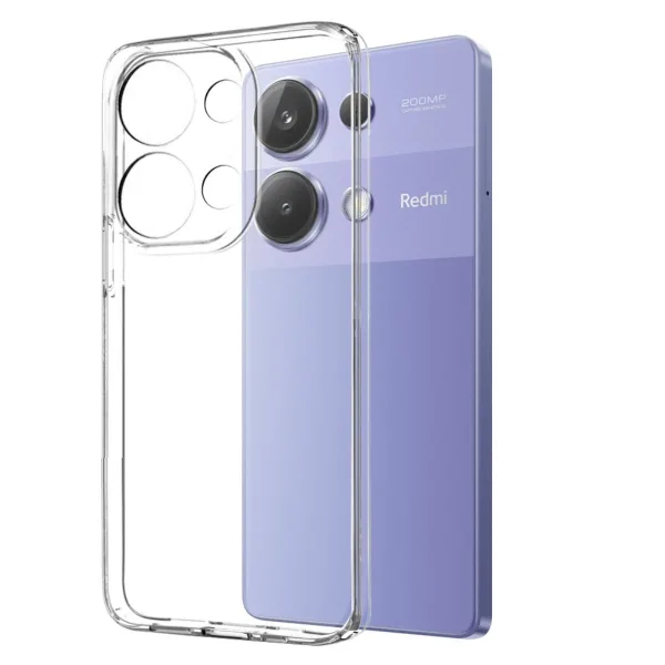 Xiaomi Redmi Note 13 Pro 4G Şeffaf Kılıf + Cam Ekran Koruyucu - Görsel 2