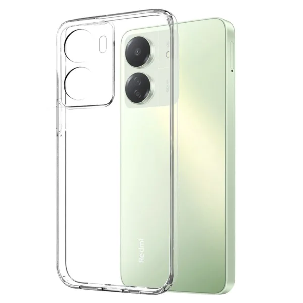 Xiaomi Redmi 13c Şeffaf Kılıf + Cam Ekran Koruyucu - Görsel 2