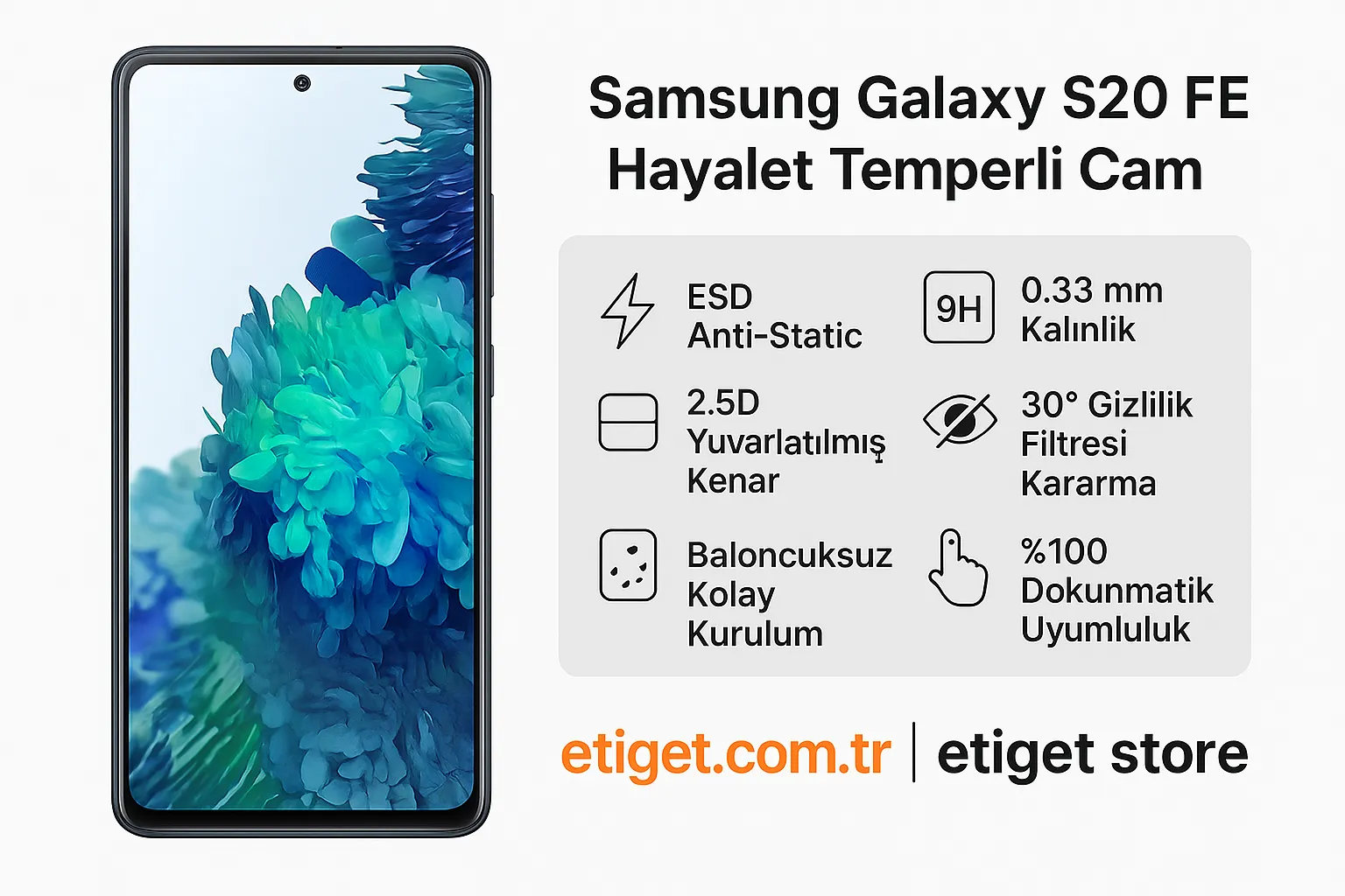 Samsung Galaxy S20 FE Hayalet Ekran Koruyucu