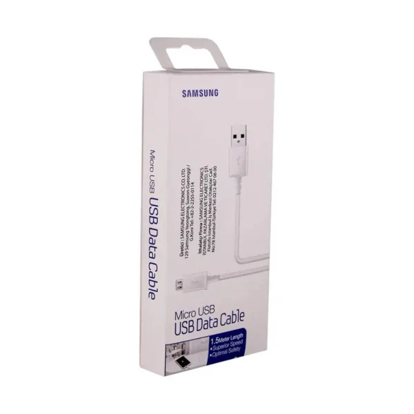  Samsung Micro USB Kablo Beyaz ECB-DU4EWEGSTD - Görsel 2