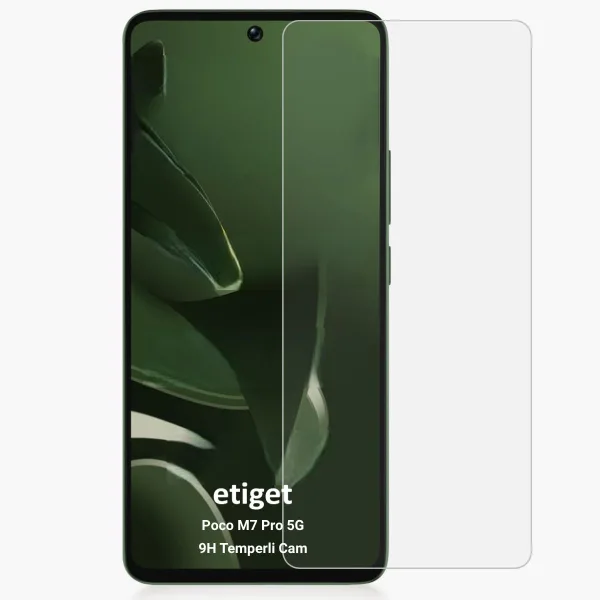 Poco M7 Pro 5G Cam Ekran Koruyucu 9H Temperli – Kırılma Önleyici Koruma