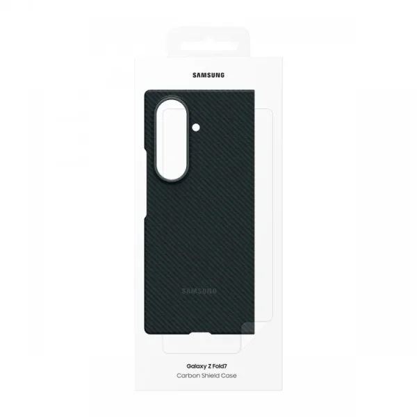 Samsung Galaxy Z Fold 7 Karbon Desenli Sert Kılıf - Görsel 4