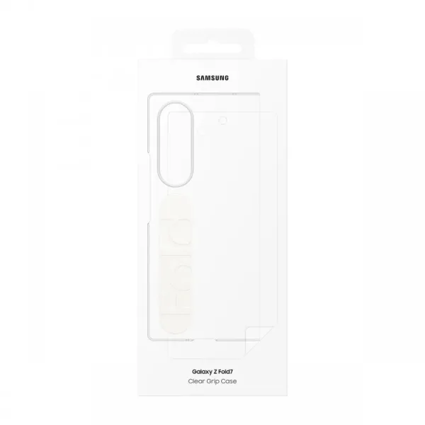 Samsung Galaxy Z Fold 7 Şeffaf Kordonlu Silikon Kılıf - Görsel 4