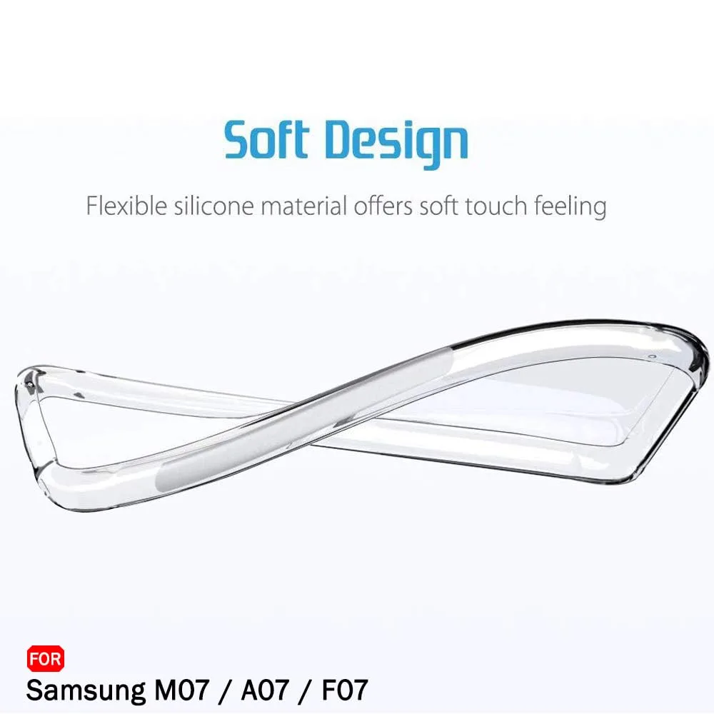 Samsung Galaxy A07 Şeffaf Kılıf Silikon Kamera Korumalı - Görsel 5
