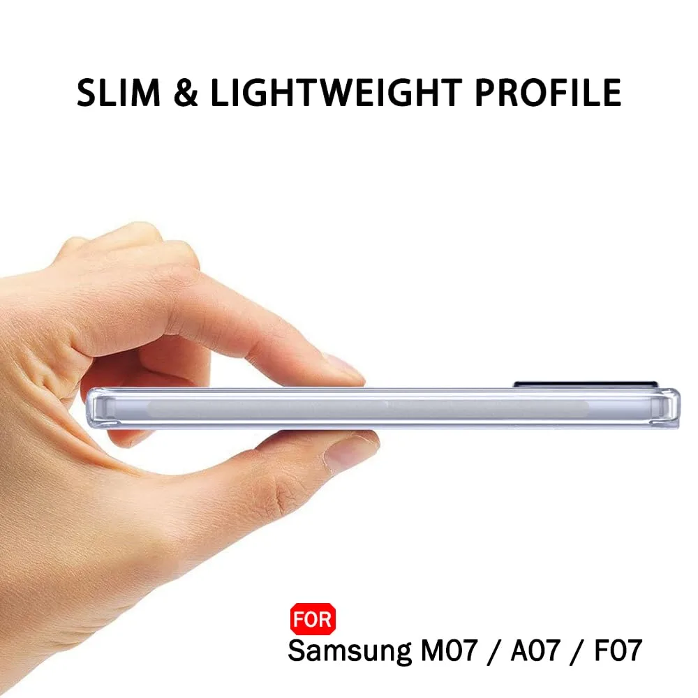 Samsung Galaxy A07 Şeffaf Kılıf Silikon Kamera Korumalı - Görsel 2