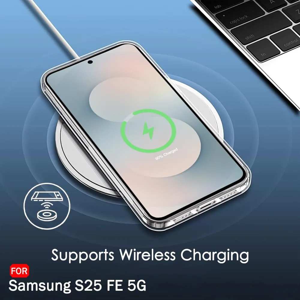 Samsung Galaxy S25 FE Şeffaf Kılıf Silikon Kamera Korumalı - Görsel 3